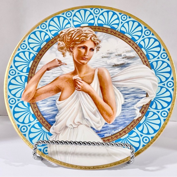 Collectors HELEN OF TROY Oleg Cassini *Legendary Women* Porcelain Wall Plate 80s - Picture 2 of 9